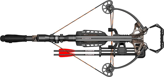 Crossbow Package with Carbon Arrows, Scope, Quiver, Rope Cocking Device