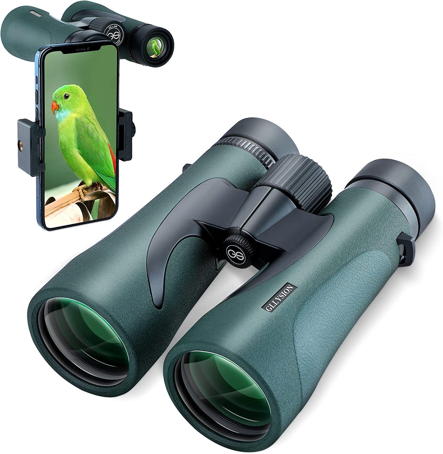 12X50 Professional HD Binoculars for Adults with Phone Adapter